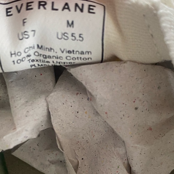 Everlane Off White Organic Cotton Canvas Slip On Sneakers Sz 7W - Picture 9 of 9